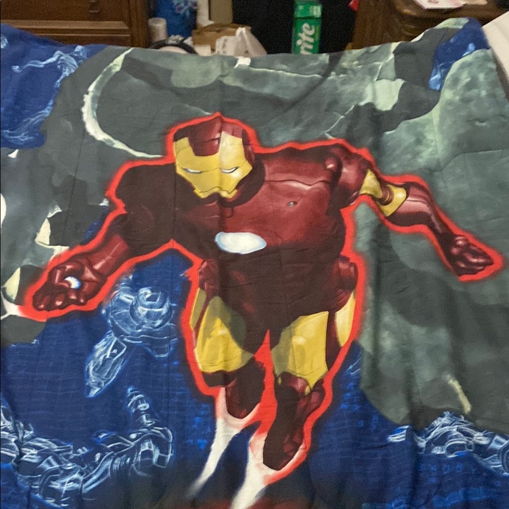 Marvel Iron Man Comforter - Red, Yellow, Blue